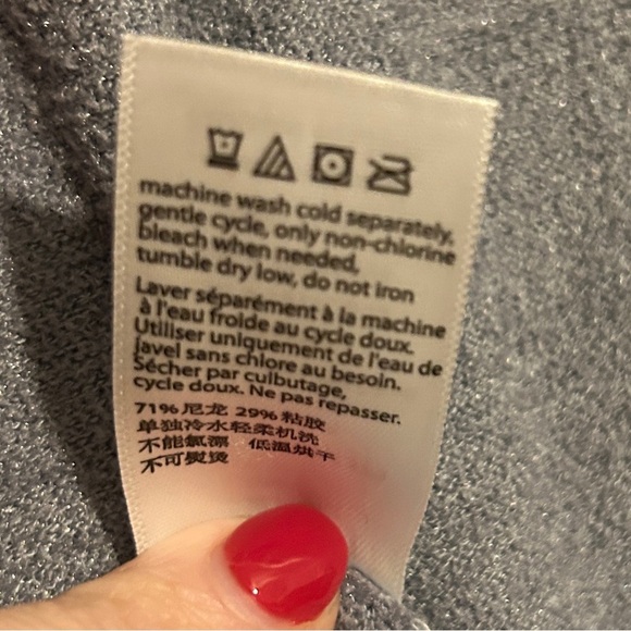 Large NWT Barefoot Dreams CozyChic Ultra Lite Wrap Dress in “Denim” Color - Picture 5 of 10